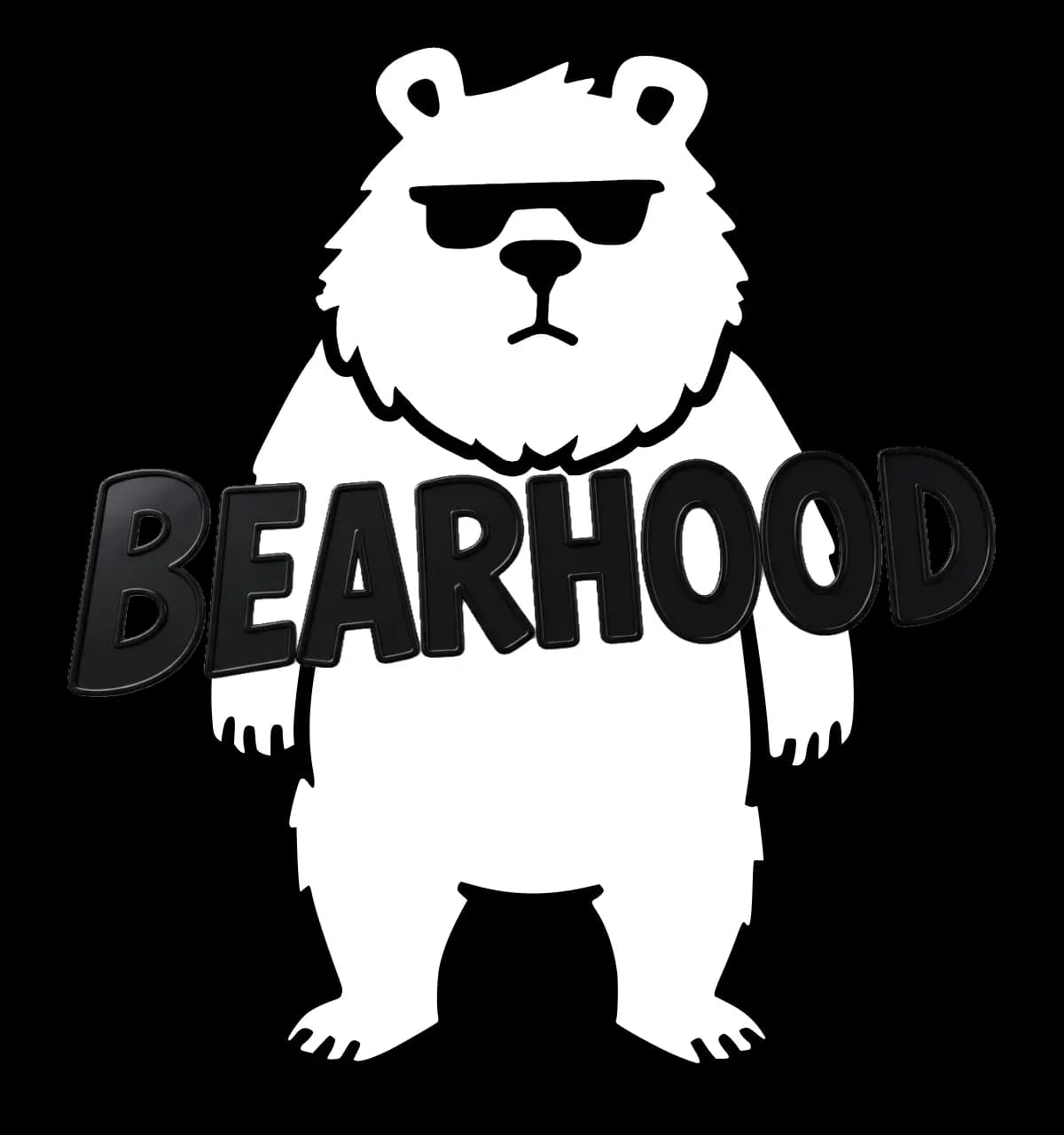 Bearhood-Bär mit Logo